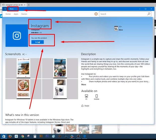 cara direct message instagram di pc Dengan Windows 10