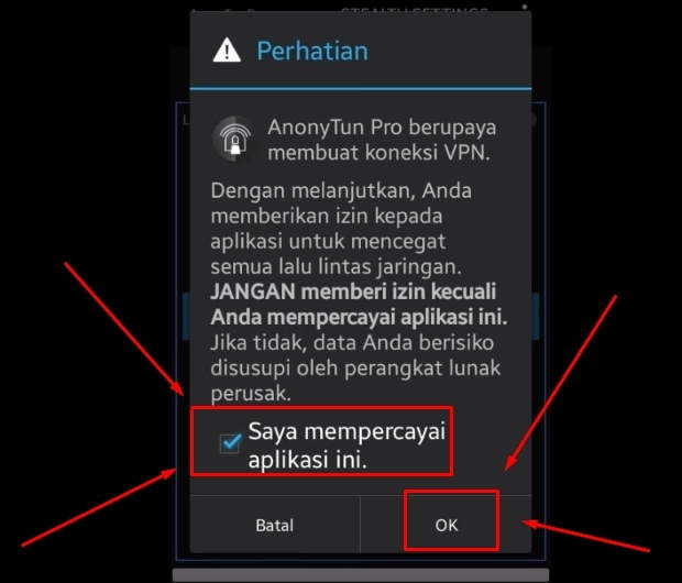 Cara Menggunakan Aplikasi ANONYTUN di Android 10