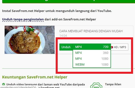 download youtube video ss pc
