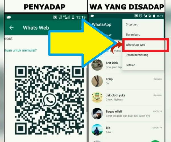 cara menyadap whatsapp business