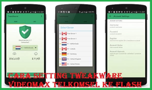 Cara Setting Tweakware Videomax Telkomsel Ke Flash