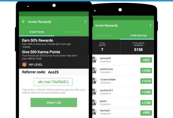 aplikasi android untuk menghasilkan uang appkarma rewards