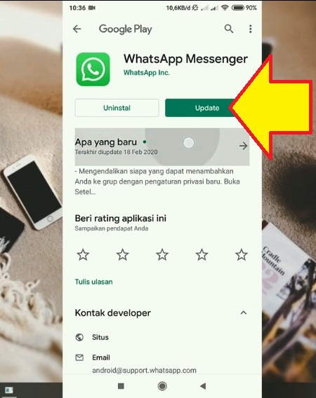 bagaimana cara memperbarui whatsapp ke versi baru