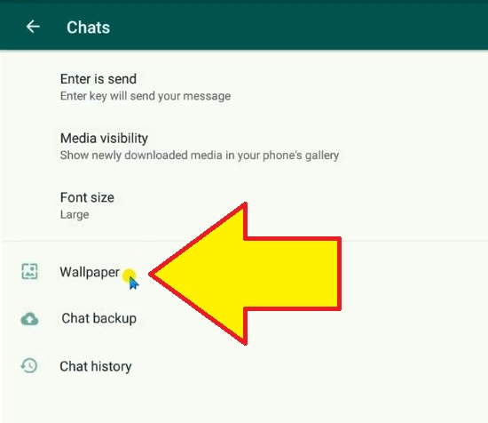 cara merubah background atau wallpaper chat whatsapp