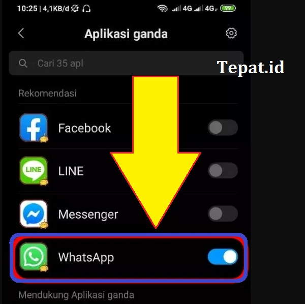 cara pakai 2 akun whatsapp di hp xiaomi