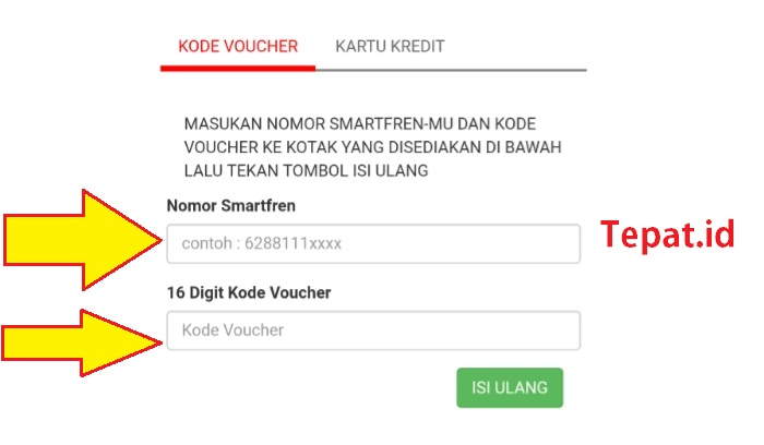 Cara mengisi kuota smartfren dengan voucher